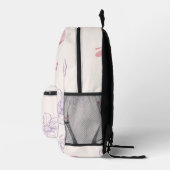 Süße Rucksack-Blumendesign Bedruckter Rucksack (Rechts)