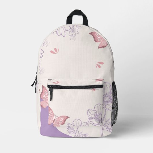 Süße Rucksack-Blumendesign Bedruckter Rucksack (Vorderseite)