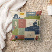 Süße rustikale Landhaus-Patchworkarbeit Kissen (Decke)