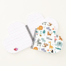 Süße Safari-Dschungeltiere Personalisierter Babyna