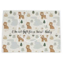 Süße Safari-Leoparden-Muster-Geschenktasche für Ba
