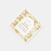 Süße Safari-Tiere Baby Shower Serviette (Ecke)