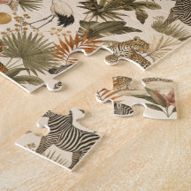 Süße Safari-Tiere Kinderpuzzle