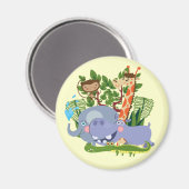 Süße Safari-Tiere Magnet (Vorderseite/Rückseite)