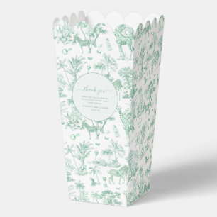 Süße Safari Toile de Jouy   Mint Geschenk für Baby Geschenkschachtel