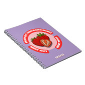 Süße saftige Erdbeeren Sommer Obst Design Notizblock (Rechte Seite)