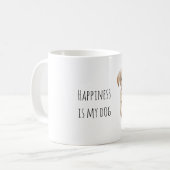 Süße Sahne Welpe Kaffeetasse (Vorderseite Links)
