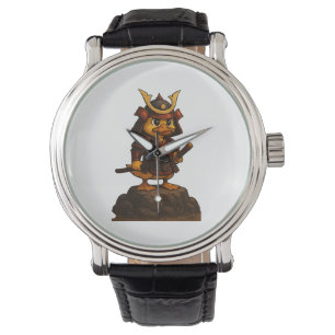 Süße Samurai-Enten-Uhr  Armbanduhr