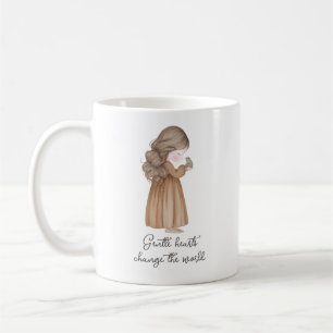 Süße sanfte Herzen verändern die Welt Geschenk der Kaffeetasse