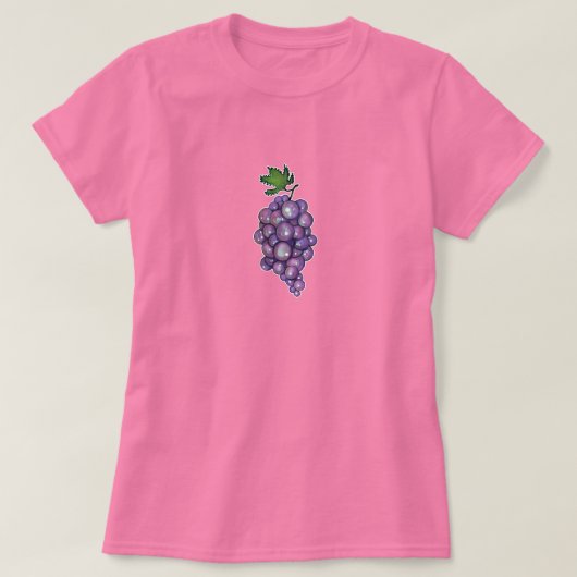 Süße Saphir-Trauben T-Shirt (Design vorne)