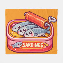 Süße Sardinen Fisch Cartoon