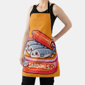 Süße Sardinen Fisch Cartoon Schürze (InSitu)