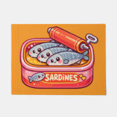 Süße Sardinen können rosa orange sein Fußmatte (Vorderseite)