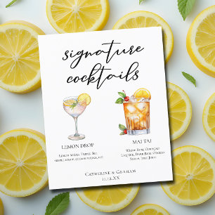 Süße & saure Signature-Cocktails Hochzeitsmenü