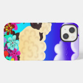 Süße Schafe iPhone Hülle (Rückseite (Horizontal))