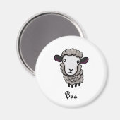 süße Schafe Magnet (Vorderseite/Rückseite)