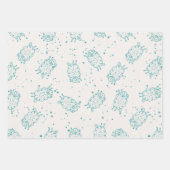 Süße Schafe – Whimsical nahtloses Muster Geschenkpapier Set (Vorderseite 2)