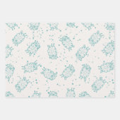 Süße Schafe – Whimsical nahtloses Muster Geschenkpapier Set (Vorderseite)