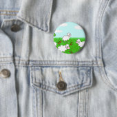 Süße Schafkinder-Illustration Button (Beispiel)