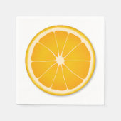 Süße Scheibe Orangenfrucht-Party Serviette (Vorderseite)