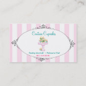Süße Schicksals-Couture-Kuchen-Geschäfts-Karte Visitenkarte (Rückseite)