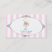 Süße Schicksals-Kuchen-Visitenkarte Visitenkarte (Rückseite)