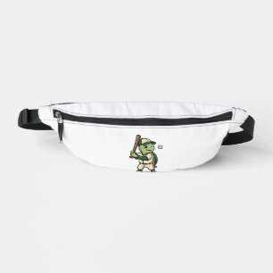 Süße Schildkröte Baseball-Schlagmann Vintage-Vekto Bauchtasche