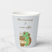 Süße Schildkröte Kaffee Umarmung