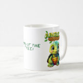 Süße Schildkröte Land der Freien Whimsical Turtle  Kaffeetasse (VorderseiteRechts)