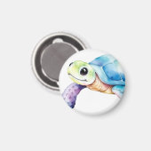 Süße Schildkröte Magnet (Vorderseite/Rückseite)