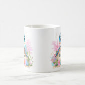 Süße Schildkröte Personalisierter Benutzername Tie Kaffeetasse (Mittel)