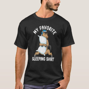 Süße Schlafanzüge für Frauen Nacht Schlafendes Pfe T-Shirt