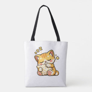 Süße schlafende Katzenkissen Tasche