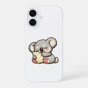 Süße schlafende Koala mit Kissen iPhone 16 Hülle