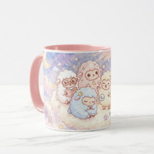 Süße schlafende Lamm-Freunde Tasse