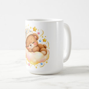 Süße schlafende Teddybär Glanz-Tasse Kaffeetasse