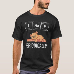 Süße schlafende Tier Periodensystem Pj Napping Ted T-Shirt