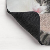 Süße Schlafenkätzchen Mousepad (Ecke)