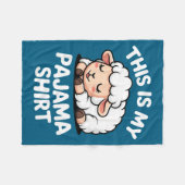 Süße Schlafschaf-Pyjamas für Kinder Fleecedecke (Vorderseite (Horizontal))