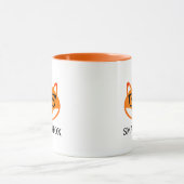 Süße schlauer Fuchs mit Brille Kaffeetasse (Zentrum)