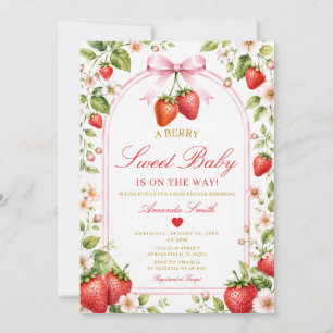 Süße Schleife Coquette Mädchen Baby Shower Ein Bee Einladung