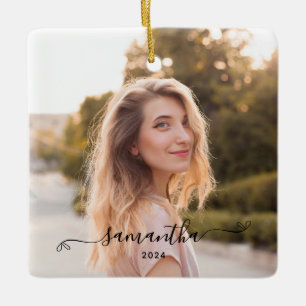 Süße Schleife Signatur Name Keramikornament