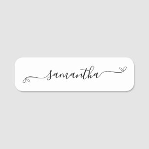 Süße Schleife Signatur Schrift Namensschild