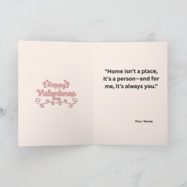 Süße Schlückchen & Herzen Grußkarte zum Valentinst Karte