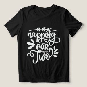 Süße schlummernde Zwei-Wort-Kunst werdende Mutter Tri-Blend Shirt
