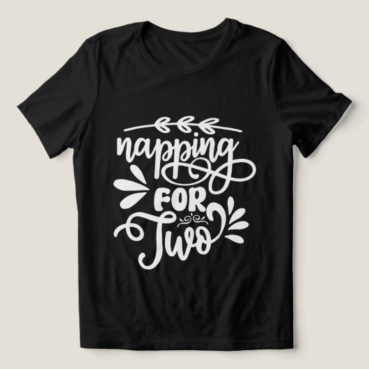 Süße schlummernde Zwei-Wort-Kunst werdende Mutter Tri-Blend Shirt (Design Vorderseite)