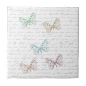 Süße Schmetterlinge Fliese (Vorderseite)