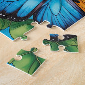 Süße Schmetterlinge mit Sonnenblumen Puzzle (Seite)