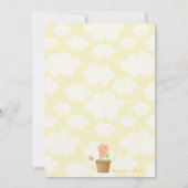 Süße Schmetterlingsgarten-Geburtstags-Party Einladung (Rückseite)