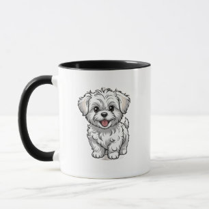Süße Schnauzer-Hundliebhaber-Tasse Tasse